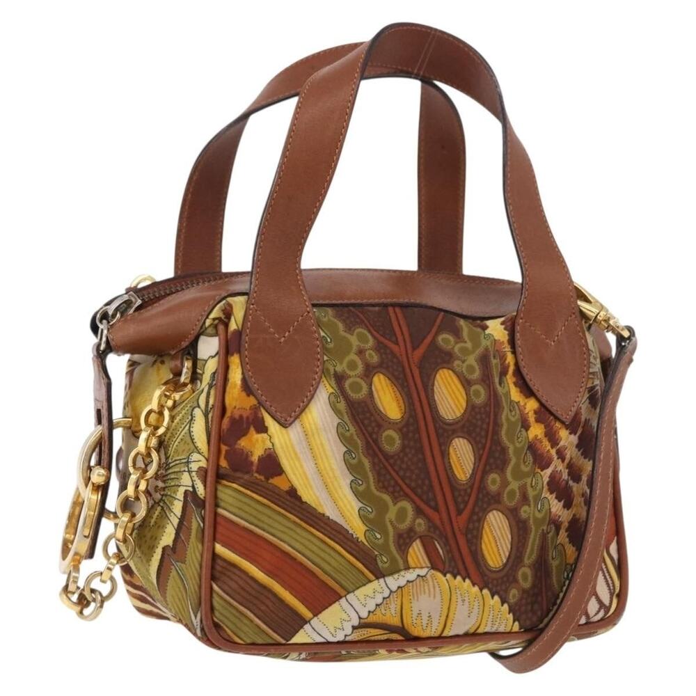 Salvatore Ferragamo Vara Handbag Brown Smooth